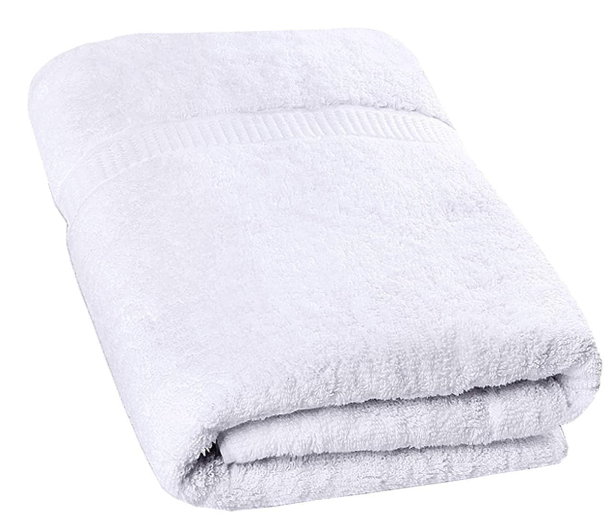 Urbane Home Cotton Bath Towel 400 Gsm | Super Absorbent Towel Bath Towel For Men & Women | Lightweight & Odour Free (White)