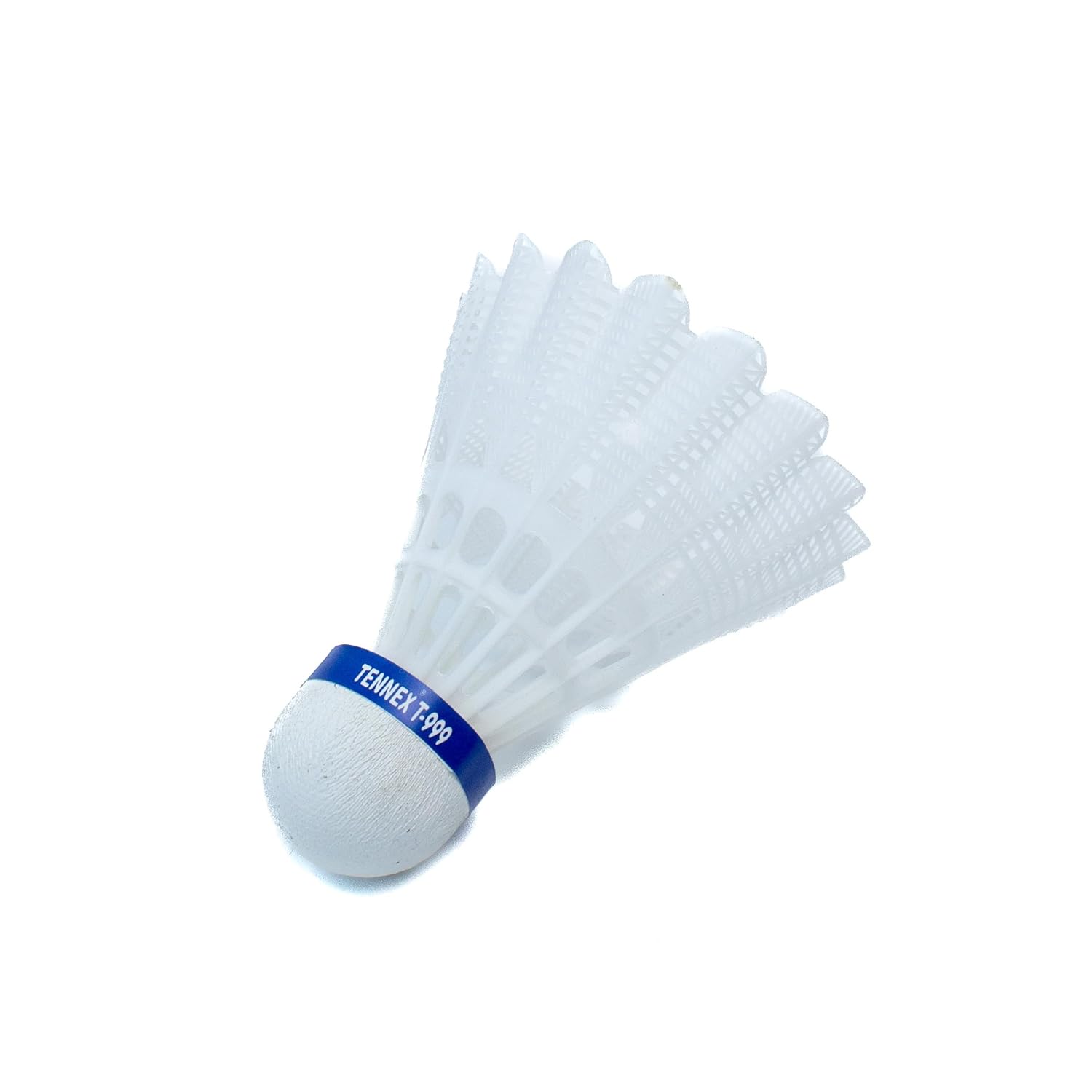 TENNEX T-999 Nylon Shuttlecock Tournament , Durable | White , Pack Of 6