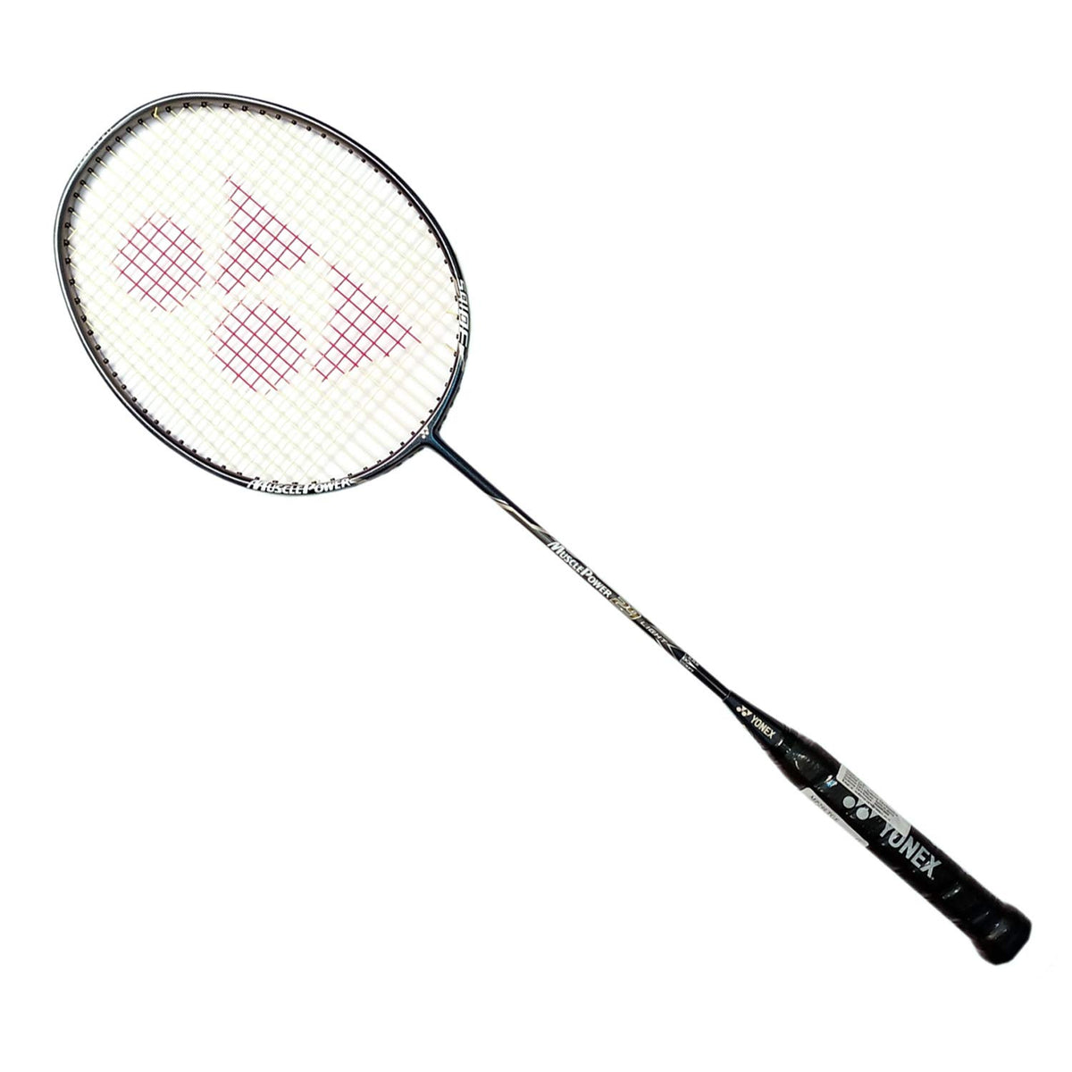 Yonex Carbon Fibre, Graphite MUSCLE POWER 29 LIGHT 2020 Model Slim Shaft Badminton Racquet, Colour - Dark Grey, Grip Size - 3 3/8 Inches