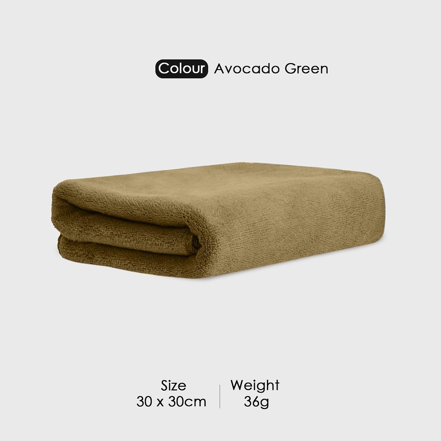 Housse Premium Microfiber Face Towel 900 Gsm | Korean Beauty Ultra Absorbent, Odour-Free, Quick Dry Face Towel (Pack Of 6) - Brown