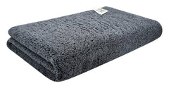 Softspun Microfiber High Loop Hair & Face Care Bath Towel 450 Gsm | Ultra Absorbent Super Soft & Comfortable Quick Drying Extra Large Towel (Grey)