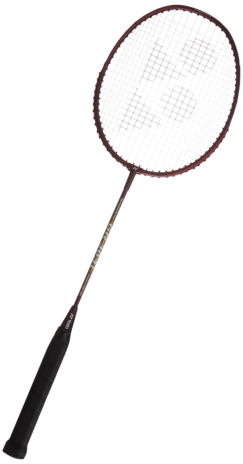 Yonex Badminton Racquet GR 303i, Material - Graphite, Grip Size - 3 3/4 Inches, Colour - Dark Red