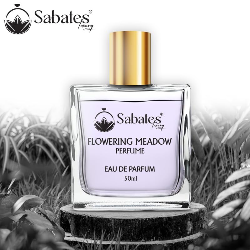 Sabates Flowering Meadow Eau De Parfum 50ml 1.6 Fl.oz. | Long Lasting Beachy Fragrance For Women