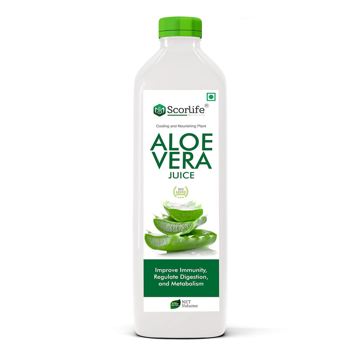 Scorlife Marketing Aloevera Juice No Added Sugar, Helpful In Sugar Management And Digestion | 1000ml 2.2lbs
