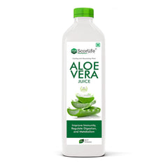 Scorlife Marketing Aloevera Juice No Added Sugar, Helpful In Sugar Management And Digestion | 1000ml 2.2lbs