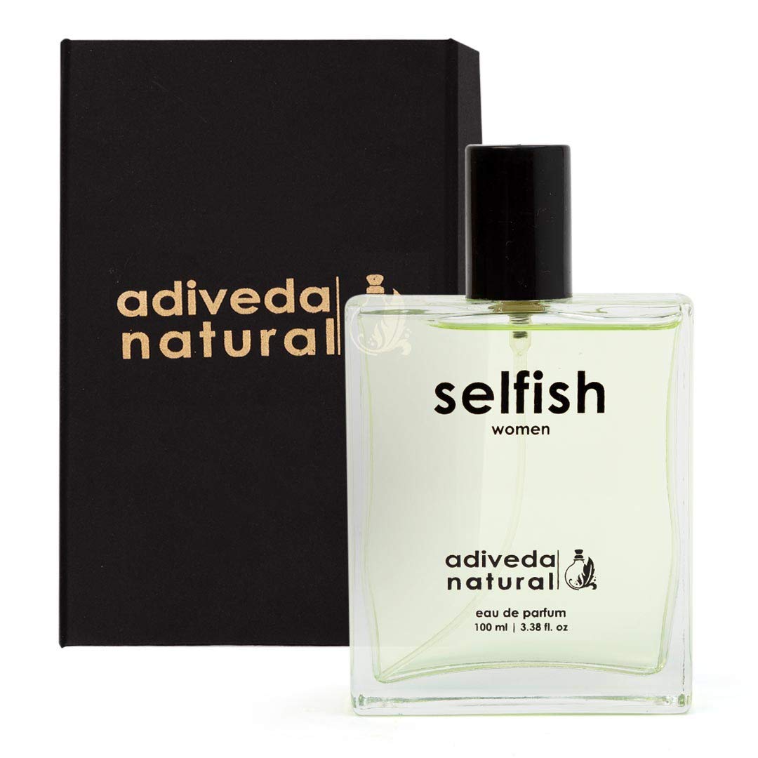 Adiveda Natural Selfish Eau De Parfum 100ml 3.38 Fl.oz. | Long Lasting Floral Perfume For Women | Ideal For Gifting