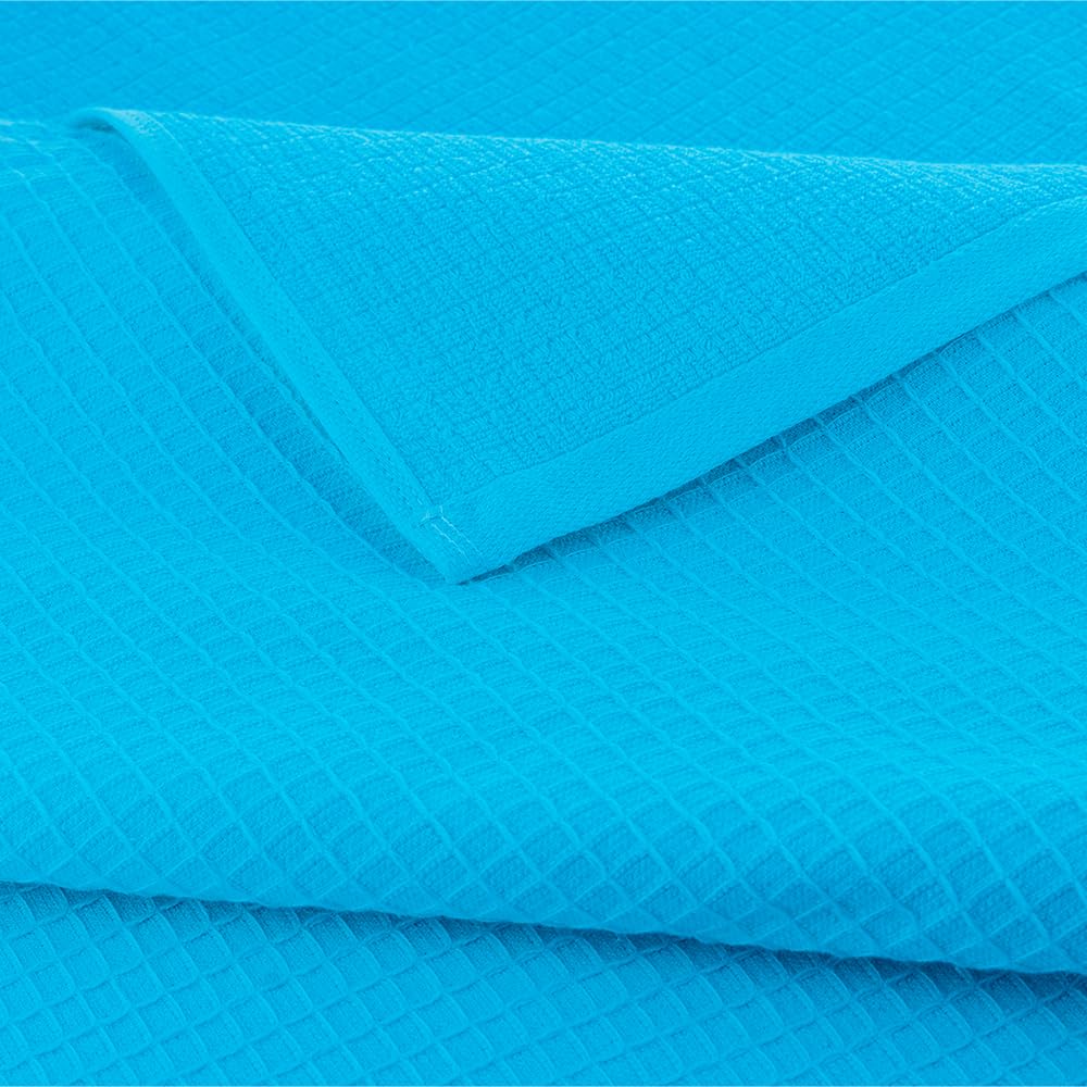 Casa Copenhagen Egyptian Cotton Exotic Hand Towel 400 Gsm (Wf Teal Blue)- 2 Pcs