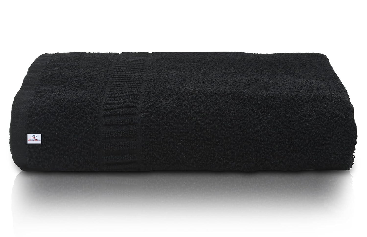 Kuber Industries Premium Bath Towel 1500 Gsm | Super Soft, Fluffy & Absorbent Cotton Bath Towel Perfect For Daily Use (Black) - Pack Of 3
