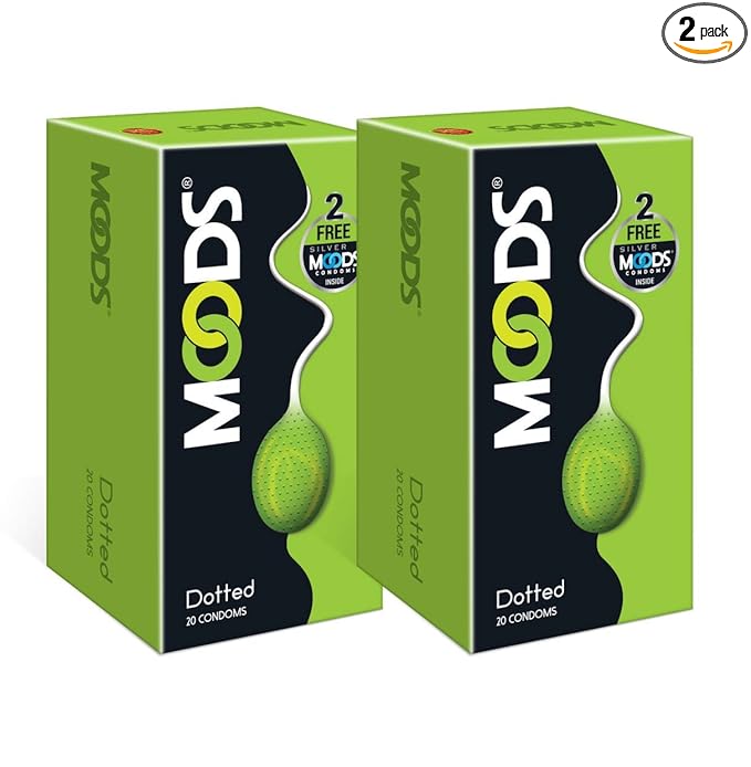 Moods Supreme Dotted - 20 Condoms (Pack Of 2)