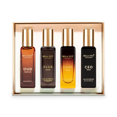 Bella Vita Luxury Klub + Oud + Ceo + G.O.A.T Eau De Parfum Gift Set 4x 0.68 Fl.oz. Perfect Gift For Husband | Long Lasting