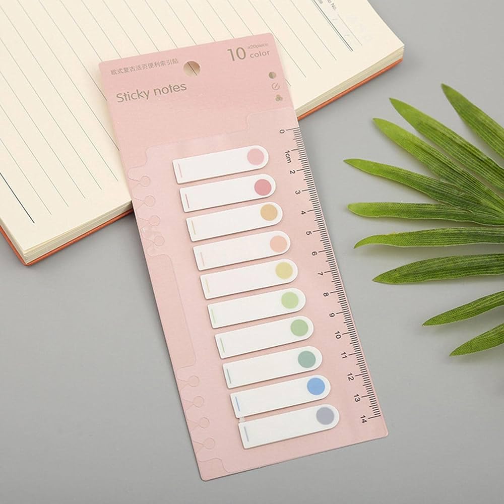 200 Pcs Index Tabs Sticky Tabs, Index Tabs Sticky | Sticky Notes For Home, Office, School