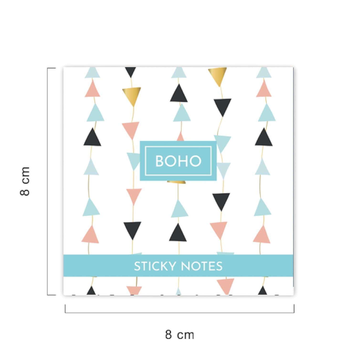 Boho Sticky Notes, Creative Beautiful Designs, 150 Sticky Sheets Total - Multicolor
