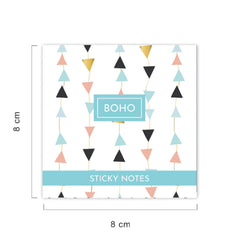 Boho Sticky Notes, Creative Beautiful Designs, 150 Sticky Sheets Total - Multicolor
