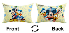 Disney Team Print Kid's Pillow, Soft Cushion Pillow Filler - 12 X 18 Inch | Sleeping Pillow Filler For Kids | Polyester Kids Pillow For Sleeping & Travel, Multipurpose, Comfortable - Pack Of 3