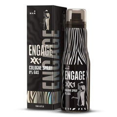 Engage XX1 Cologne No Gas Perfume For Men 135ml 4.5 Fl.oz. , Citrus & Spicy Fragrance Scent , Skin Friendly Perfume For Men Long Lasting Smell