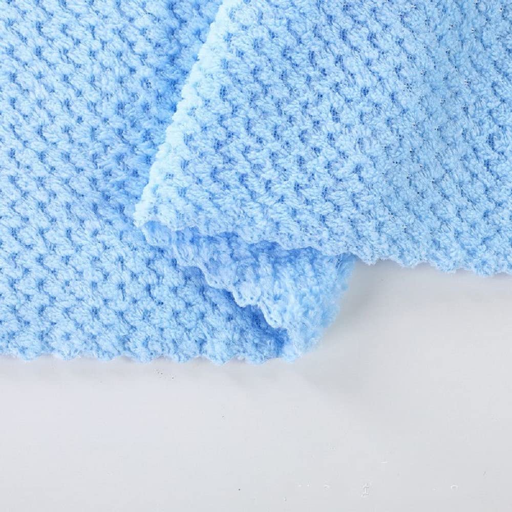 Homecloud Ultra Soft Bath & Face Towel Set 300 Gsm | 3x Softer Than Cotton Towels | Highly Absorbent & Ultra Fast Dry | Set Of 2 (Blue)