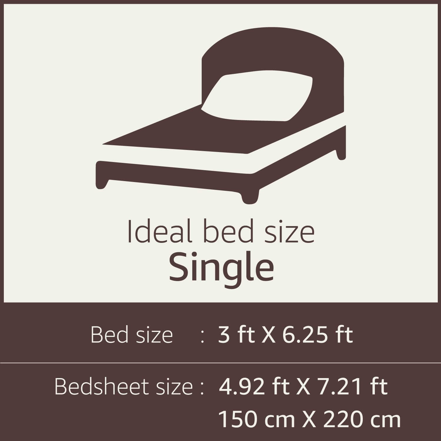 Floral Print Cotton 1 Single Bedsheet With 1 Pillow Cover - 60 X 90 Inches, Black & Grey | Soft & Breathable Fabric, Skin-Friendly Bed Sheet For All Seasons