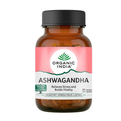 Organic India Ashwagandha Capsules, Support A Natural & Balanced Response To Stress & Anxiety | 250gm 0.5lbs