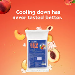 Society Instant Premix Iced Tea - 1 Kg, 35.2 Ounce | Peach & Apricot Flavor With Black Tea - Refreshing & Tasty Tea For Vending Machines | Low Caffeine