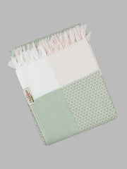 Ramraj 100% Cotton Signature Checked Bath Towel 1200 Gsm (Multicolor)- Pack Of 4
