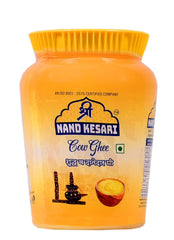 100% Natural Cow Desi Ghee By Shri Nand Kesari | Naturally Healthy Pure Cow Ghee For Better Digestion & Immunity | (1 Litr) 33.8 Ounce | Jar Pack