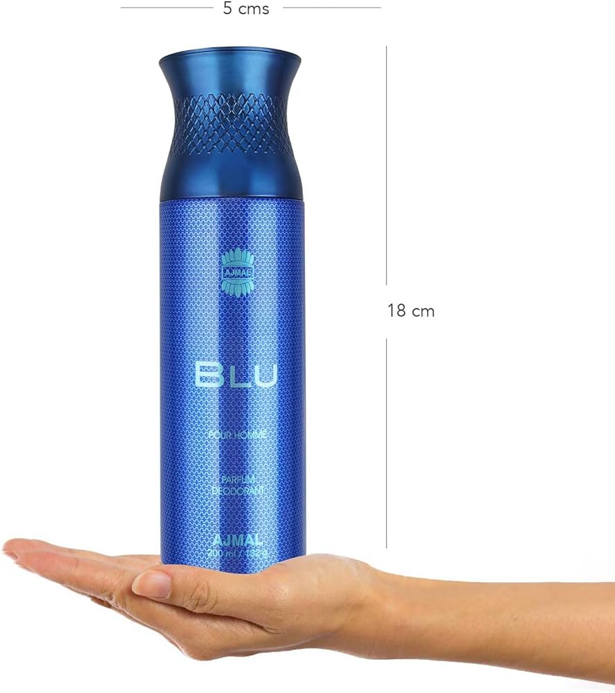 Men Blu + Silver Shade Deodorant 200ml 6.7 Fl.oz. Each X2 + Aretha Eau De Parfum 50ml 1.6 Fl.oz. | Combo Of 3