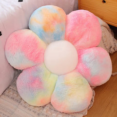 Sunflower Shaped Pillow 6 Kali, Cute Preppy Decorative Throw Pillow, Rainbow - 35 Cm | Floor Cushion With Fiber Filling For Aesthetic Decoration | Soft & Plush Pillow, Versatile Use