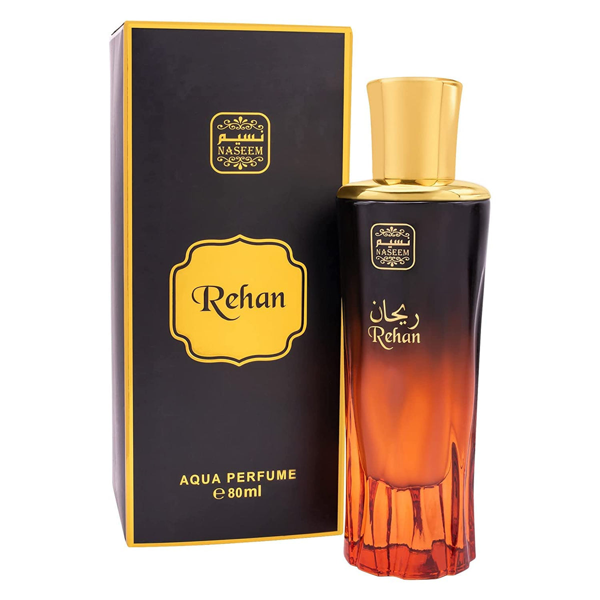 Naseem Rehan Aqua Extrait De Parfum 80ml 2.7 Fl.oz. Arabian Fragrance For Men | Long Lasting | Alcohol Free