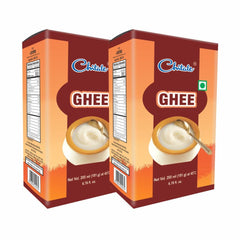 100% Natural Desi Ghee By Chitale Dairy | High In Nutritious & Healthy Pure Desi Ghee Perfect For Daily Use | 400ml (200ml * 2) 13.5 Ounce | Box Pack