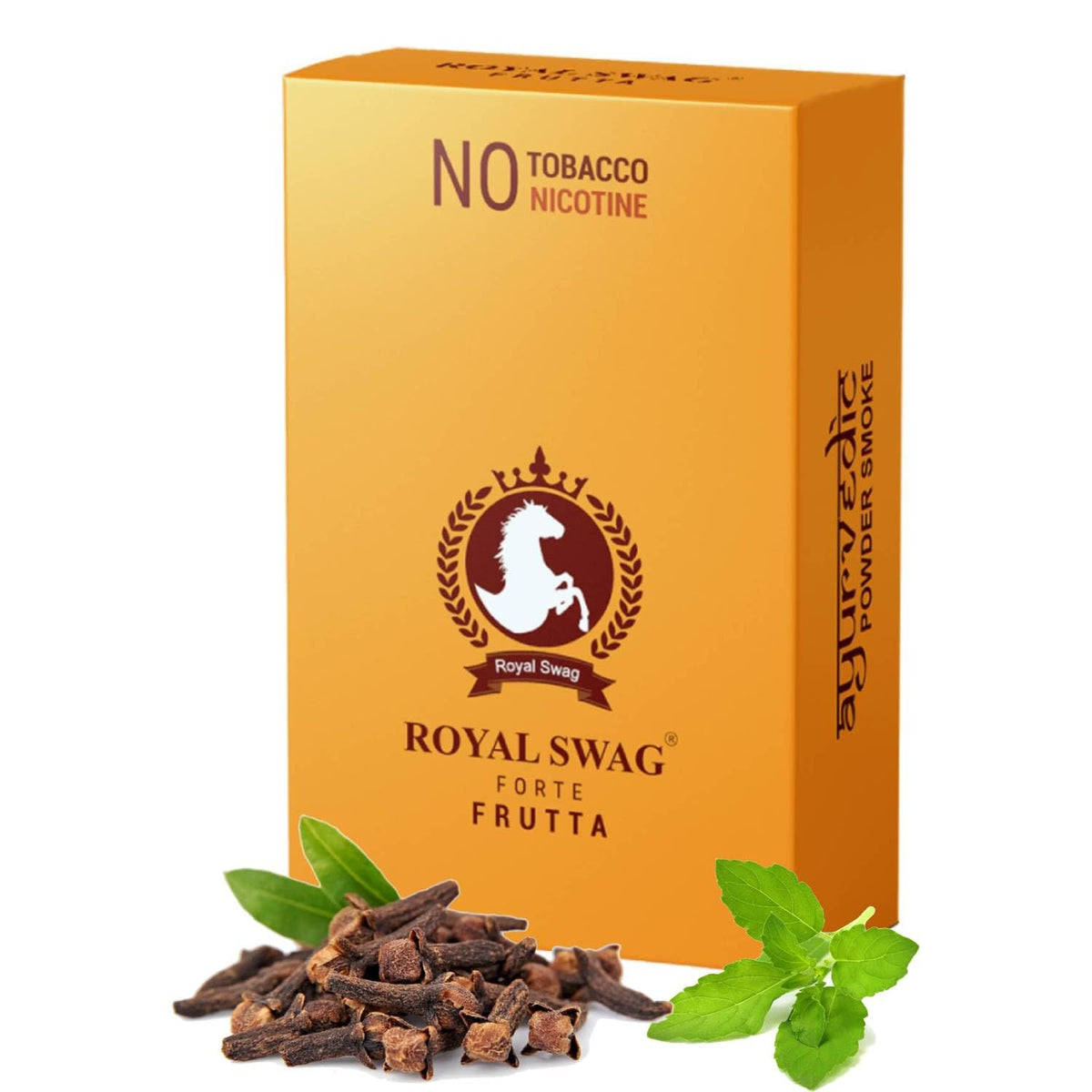 Royal Swag Herbal Cigarettes 100% Tobacco Free & Nicotine Free Frutta Flavoured (Pack Of 10 Sticks) With Ayurvedic And Natural Herbs Clove, Tulsi & Green Tea| Herbal Smokes (Non-Addictive)