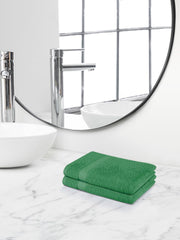 Himeya 100% Cotton Large Size Hand Towels 400 Gsm (Sea Green) - 2 Piece