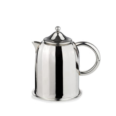 Chrome Stainless Steel Coffee Pot With Mug Set - Dome Series | Corporate Gifting For Diwali - 1 Dome Coffee Pot + 4 Mug | Unbreakable Tea & Coffee Cup With Mirror Polish | Serve Ware & Tableware