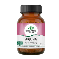 Organic India Arjuna, Aids Healthy Pumping Activity Of The Heart, Promotes Healthy Lipid Profile | 60 Capsule, 100gm 0.2lbs
