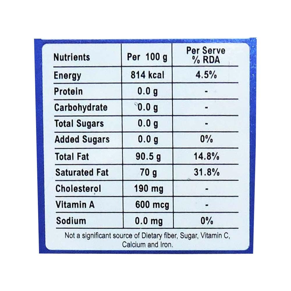 Natural Premium Desi Ghee By Arvind | Rich Aroma For Better Digestion & Immunity Pure Desi Ghee Good For Sweets | (1 Litr) 33.8 Ounce | Box Pack