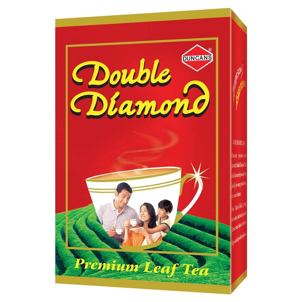 Duncans Double Diamond Premium CTC Tea - Pack Of 2 X 250gm, 8.8 Ounce Each | Bold & Refreshing Premium Leaf Tea - Medium Caffeine Chai Patti