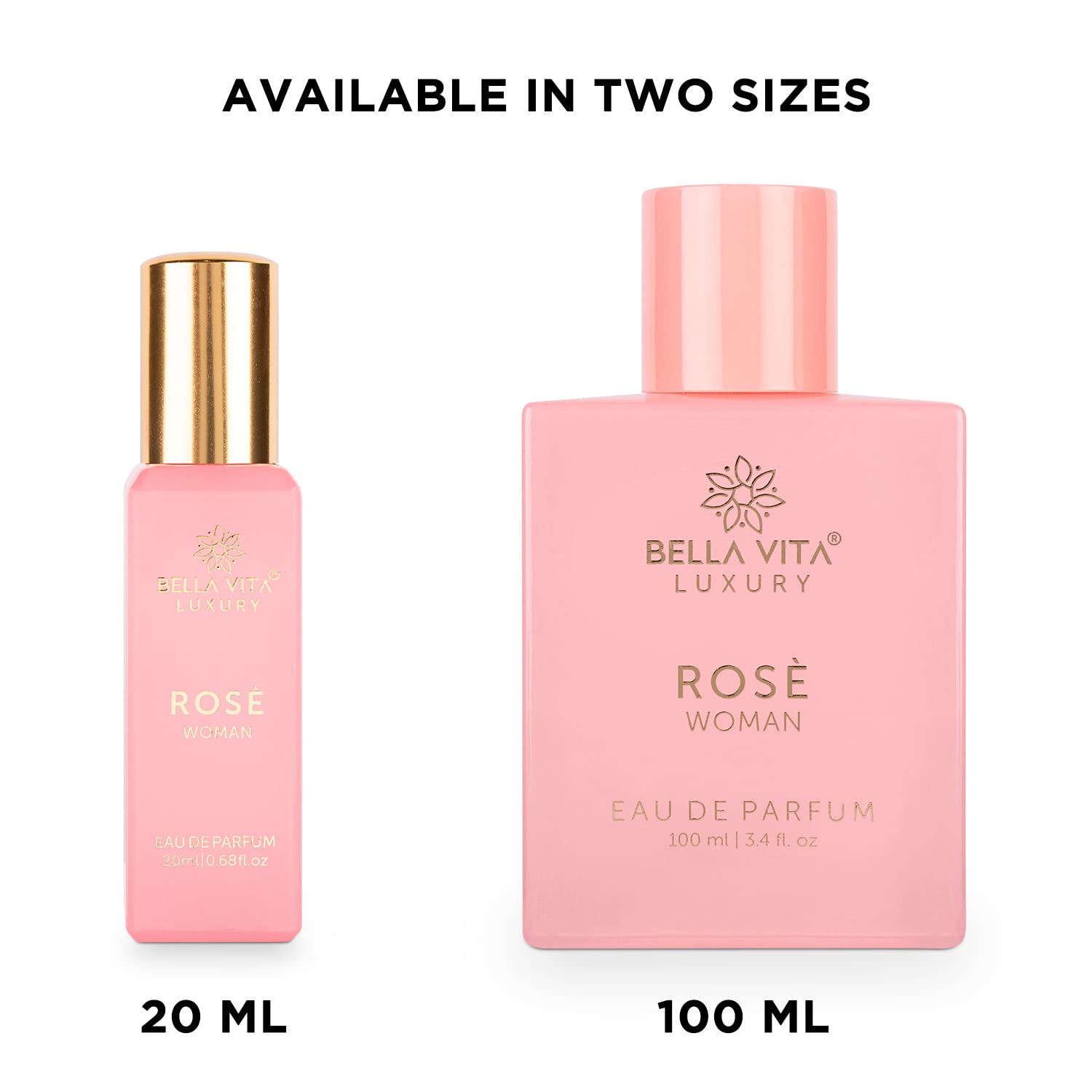 Bella Vita Luxury Rose Woman Eau De Parfum 20ml 0.68 Fl.oz. Perfect Gift For Wife | Long Lasting