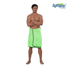 Softspun Microfiber Bath Towel 221 Gsm | Ultra Absorbent Super Soft & Comfortable Quick Drying For Men & Women Daily Use Extra Large Size Towel (Green)