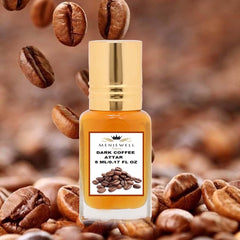 Menjewell Dark Coffee Attar 5ml 0.17 Fl.oz. Unisex Fragrance Alcohol Free | Long Lasting