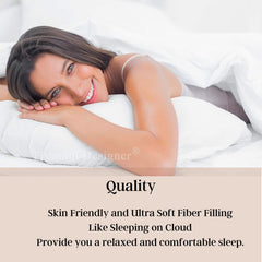 Microfiber Long Body Pillow For Pregnancy, Side Sleeping, Size - 18 X 54 Inch | Multipurpose Pregnancy Maternity Pillow, For Cuddle, Lightweight, Adjustable Pillow, Full Body Support