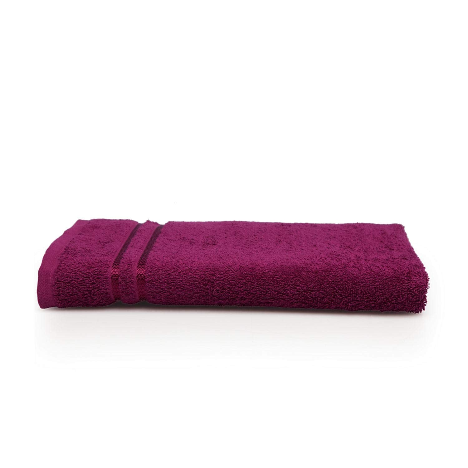 Welspun 100% Cotton Quik Dry Bath Towel 380 Gsm | High Absorbency Super Soft, Fast Drying Bath Towels Large Size (Magenta)
