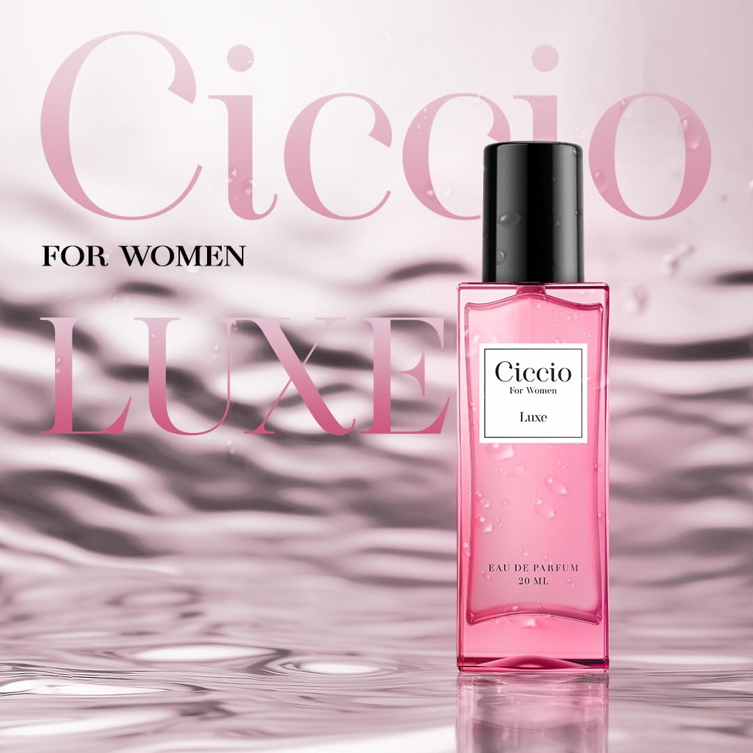 Ciccio Luxe + Sin Eau De Parfum For Women 20ml 0.6 Fl.oz. Each Pack Of 2 Combo Gift Pack | Long Lasting Luxury Fragrance