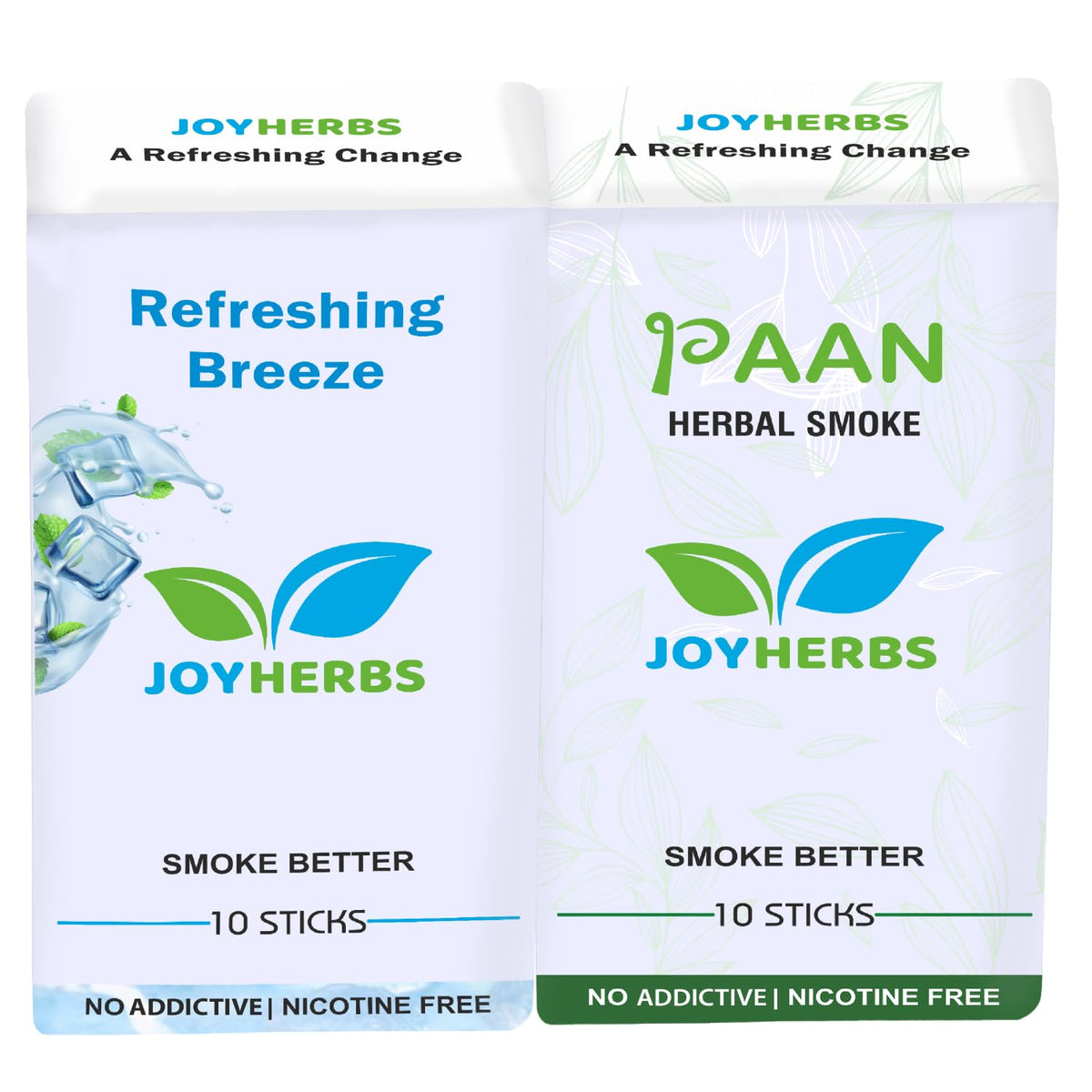 Ayurvedic Herbs Tobacco Alternatives | Non Addictive, Refreshing Breeze & Paan Flavour Smoke 20 Sticks - Tobacco & Nicotine Free