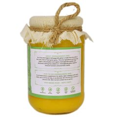 100% Pure Ashwagandha Infused Desi Cow Ghee By Vanalaya | Rich Source Of Vitamin A & Healthy Delicious Pure Desi Ghee For Body Health | (500ml) 16.9 Ounce | Jar Pack