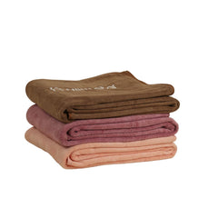 Hanker Premium Microfiber Bath Towel Large Size 500gsm | Multipurpose Use Gym, Bath, Beach, Swimming, Workout Towel (Peach, Brown & Purple)- Pack Of 3