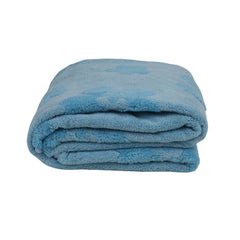 Hanker Ultra Luxury Large Size Plush Bath Towel 500 Gsm | Blossom Super, Very Soft On Skin, Luxurious Fabric, Pure Polyamide Bath Towel (Dazzling Blue)