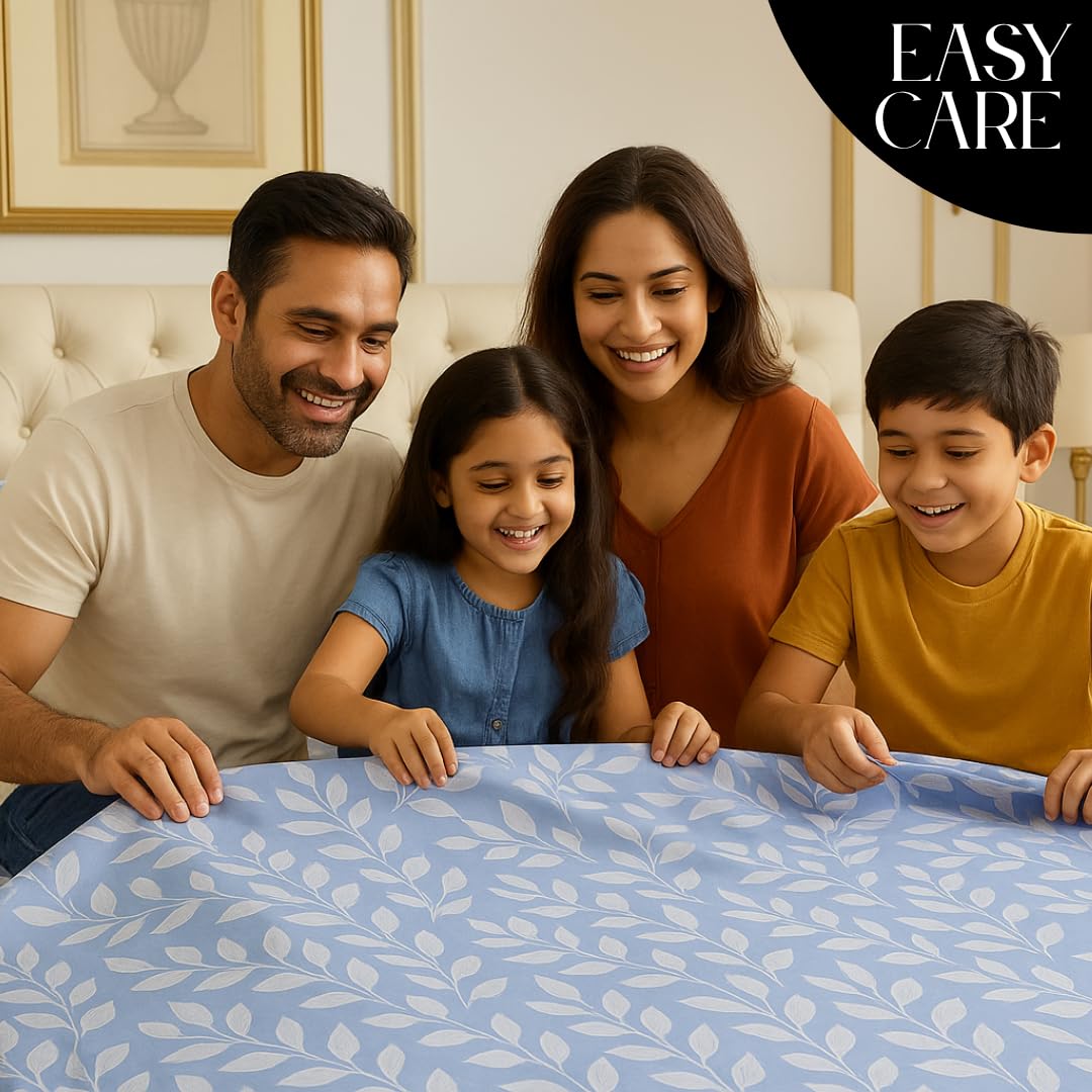 Microfiber 4 Pcs Bedding Set For King Size 1 Fitted Bedsheet With 1 Flat Top Sheet + 2 Pillow Covers | 78x72 Inches, White & Grey | Perfect Combination For A Stylish Bedsheet