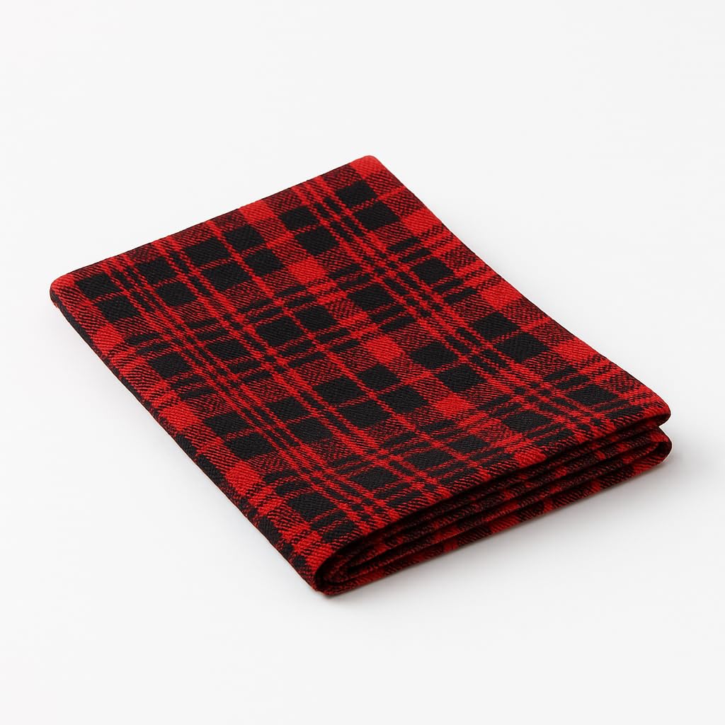 Crazyweaves Crazy Weaves Cotton Hand Towel 400 Gsm | Lunch Box Towels Daily Use 100% Pure Cotton Towel | Pack Of 4 (Red)