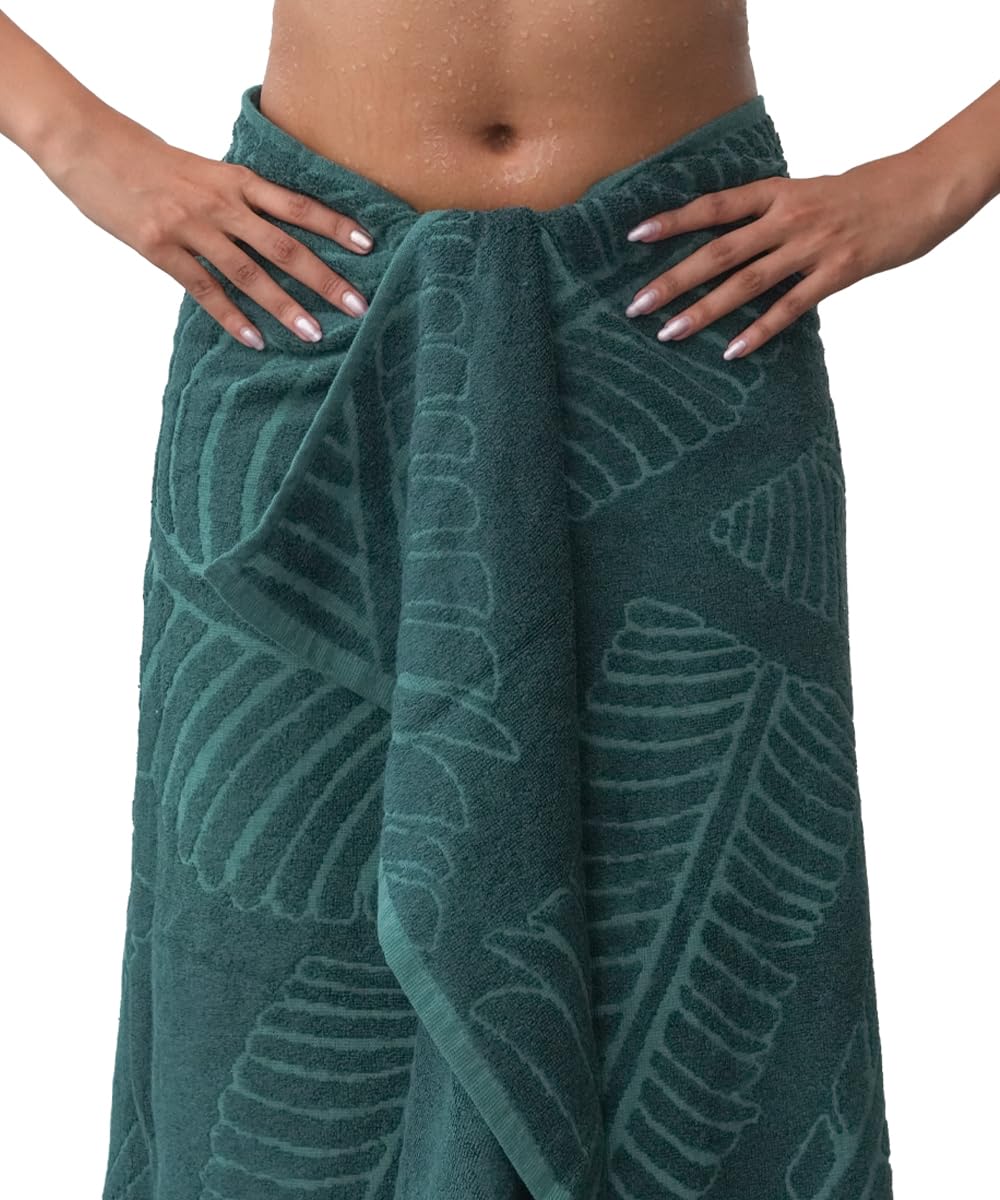 Doctor Towels Alufern Terry Bath Towel Aloe Vera 600 Gsm | Clinically Tested & Proven To Help Reduce Acne Designed For Sensitive Skin Super Soft Large Size Bath Towels (Hunter Green)