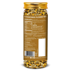 Blue Tea Caffeine Free Chamomile Flower Herbal Tea - Pack Of 3 X 30gm Reusable Pet Jar, 1.05 Ounce Each, 60+ Cups | Flower Based Caffeine Free, Non-Bitter, Non GMO - Improves Sleep & Relaxation