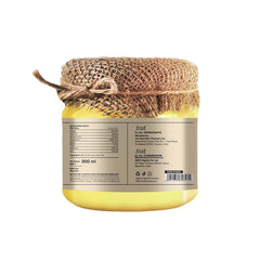 Natural Gir Desi Cow A2 Ghee By Jiva | Source Of Vitamins C, E & K Healthy Desi Ghee Perfect For Parathe | 600ml (300ml * 2) 20.2 Ounce | Jar Pack